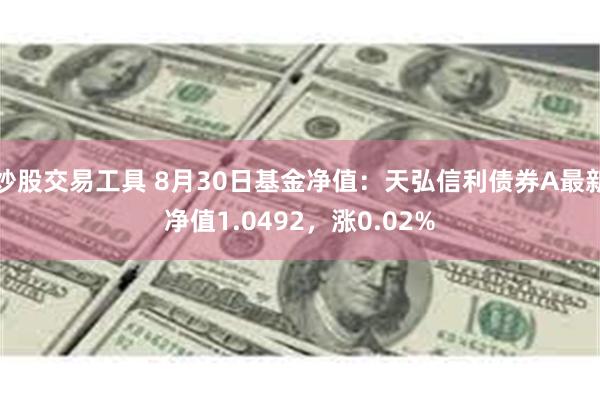 炒股交易工具 8月30日基金净值：天弘信利债券A最新净值1.0492，涨0.02%