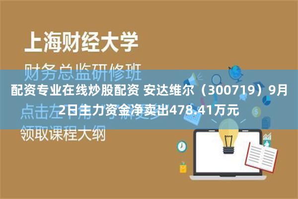 配资专业在线炒股配资 安达维尔（300719）9月2日主力资金净卖出478.41万元