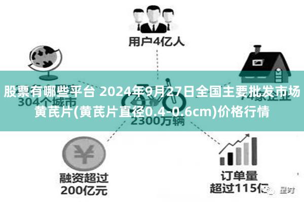 股票有哪些平台 2024年9月27日全国主要批发市场黄芪片(黄芪片直径0.4-0.6cm)价格行情